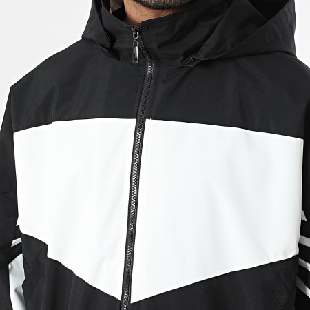 Uniplay - Chaqueta Capucha Cremallera 018 Negro Blanco