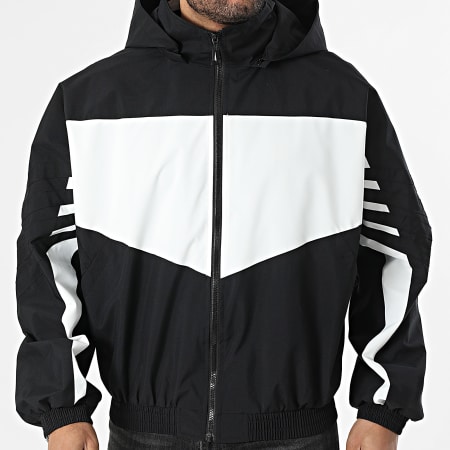 Uniplay - Chaqueta Capucha Cremallera 018 Negro Blanco