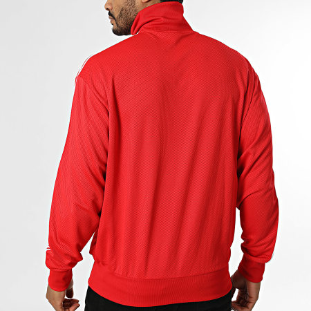 Adidas Originals - Veste Zippée A Bandes Firebird TT KE0788 Rouge Blanc