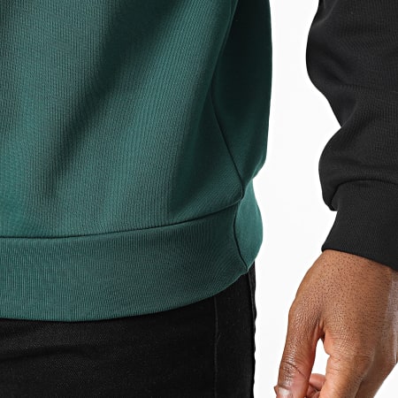 Adidas Originals - Sudadera Crewneck Chest Stripes KE3310 Negro Verde Amarillo