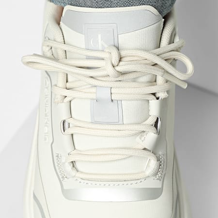 Calvin Klein - Baskets City Runner Laceup Tech Mix 2045 Oyster Mushroom Vaporous Silver