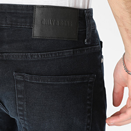 Only And Sons - Jean Slim Loom Bleu Brut