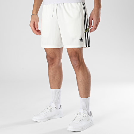 Adidas Sportswear - Short Jogging A Bandes Juventus KB4451 Beige Clair Noir