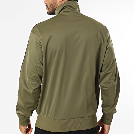 Adidas Originals - Veste Zippée A Bandes Firebird TT KE1644 Vert Kaki Bordeaux