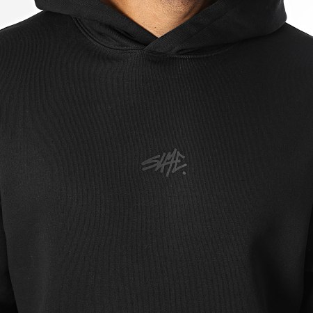 Sale Môme Paris - Sudadera con Capucha Relaxed Bubble Back Negro Negro