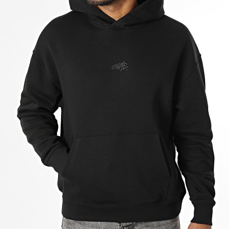 Sale Môme Paris - Sudadera con Capucha Relaxed Bubble Back Negro Negro