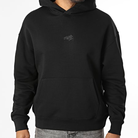 Sale Môme Paris - Sudadera con Capucha Relaxed Bubble Back Negro Negro