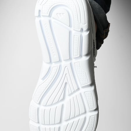 Adidas Performance - Zapatillas Cloudfoam Flex Laces HQ4852 Calzado Blanco Negro Básico Verde Corte