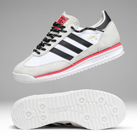 Adidas Originals - Sneakers SL 72 RS JS0746 Footwear Weiß Core Schwarz Grau One x SUPERLACED