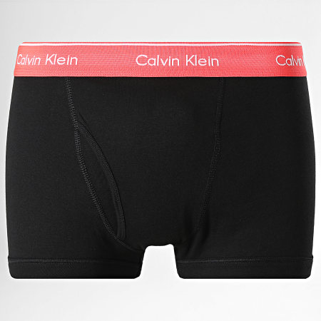Calvin Klein - Lot De 5 Boxers NB1897 Noir Bleu Clair Corail