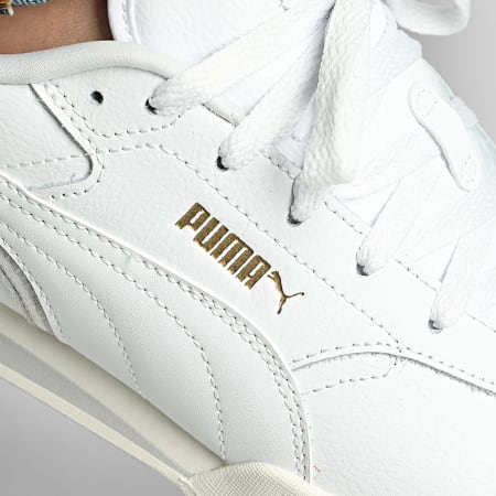 Puma - Zapatillas Court Premier 404516 Puma White Glacial Gray Gold