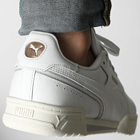 Puma - Zapatillas Court Premier 404516 Puma White Glacial Gray Gold