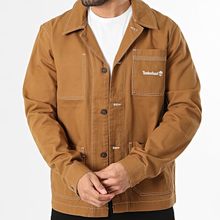 Timberland - Buttoned Chore Canvas Jacket 0YH32 Camel - Ryses