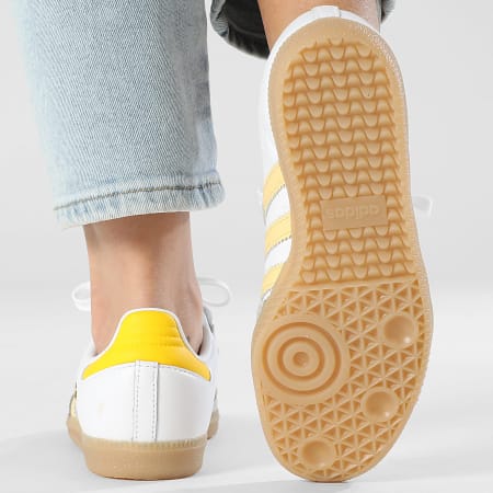 Adidas Originals - Zapatillas Mujer Samba OG IH6629 Footwear Blanco Naranja Tint Eqt Amarillo