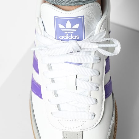 Adidas Originals - Baskets Samba OG IH9058 Footwear White Purple Rush Grey One