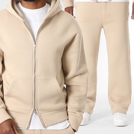 LBO - Completo Felpa Con Cappuccio E Pantalone Jogging 4122 Beige