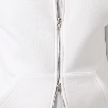 LBO - Sweat Zippé Capuche 4127 Blanc