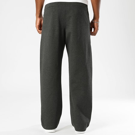 LBO - Pantalón De Vestir Ancho Plisado 2481 Negro Jaspeado