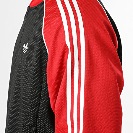 Adidas Originals - Veste Zippée A Bandes SST TT KE0114 Noir Rouge
