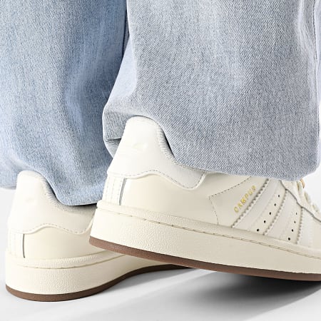 Adidas Originals - Baskets Femme Campus 00s IH4363 Off White Gold Metallic