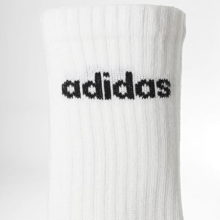 Adidas Sportswear - Lot De 10 Paires De Chaussettes Lin Crew KF9091 Blanc Noir
