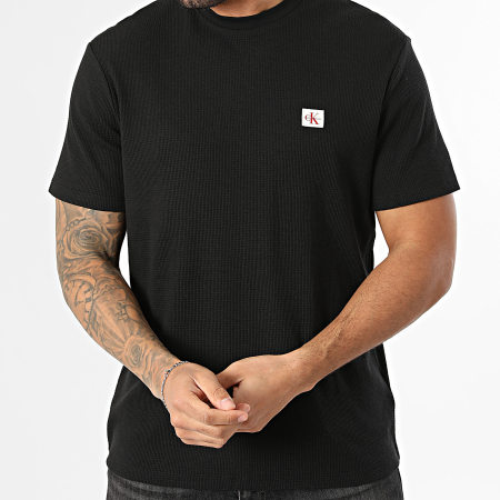Calvin Klein - Tee Shirt Waffle 008G Noir