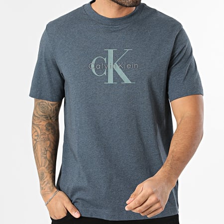 Calvin Klein - Tee Shirt RB862G Bleu Marine Chiné