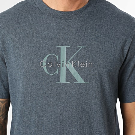 Calvin Klein - Tee Shirt RB862G Bleu Marine Chiné