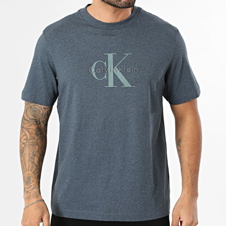 Calvin Klein - Tee Shirt RB862G Bleu Marine Chiné