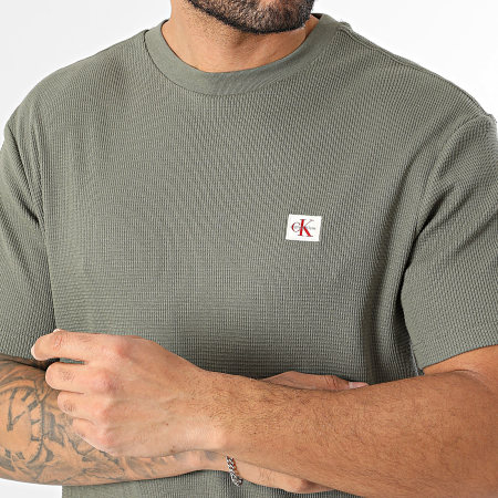 Calvin Klein - Tee Shirt Waffle 008G Vert Kaki