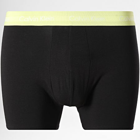 Calvin Klein - Lot De 3 Boxers NB1770A Noir Vert Bleu Roi