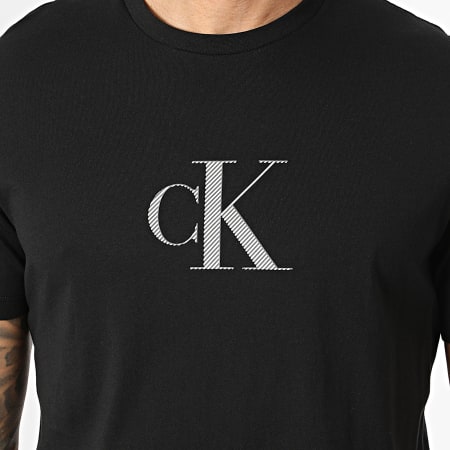 Calvin Klein - Tee Shirt 30s Distress Monogram Graphic RF853 Noir