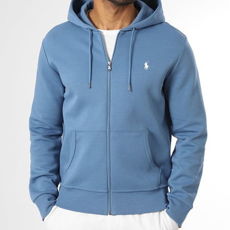 Polo Ralph Lauren - Sweat Zippé Capuche Original Player Bleu