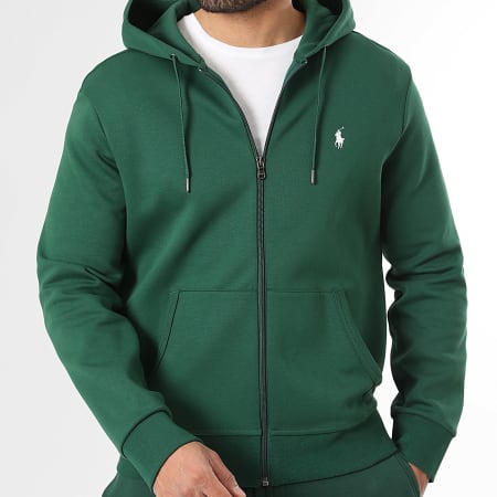 Polo Ralph Lauren - Sweat Zippé Capuche Original Player Vert