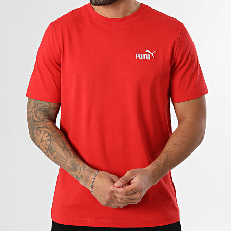 Puma - Tee Shirt Essential Small Logo 682534 Rouge