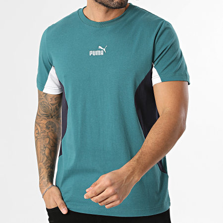 Puma - Camiseta Essential Block 691698 Azul Petróleo