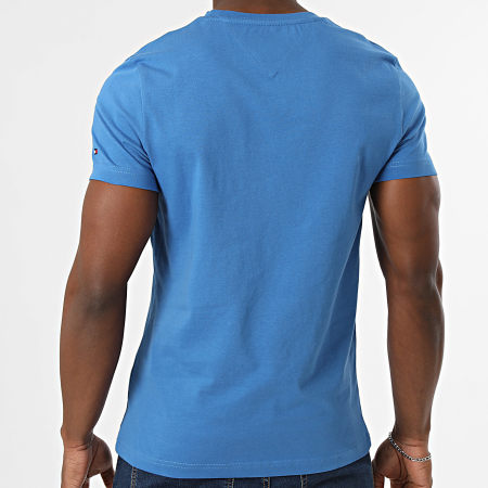 Tommy Hilfiger - Tee Shirt Slim Logo 1797 Bleu