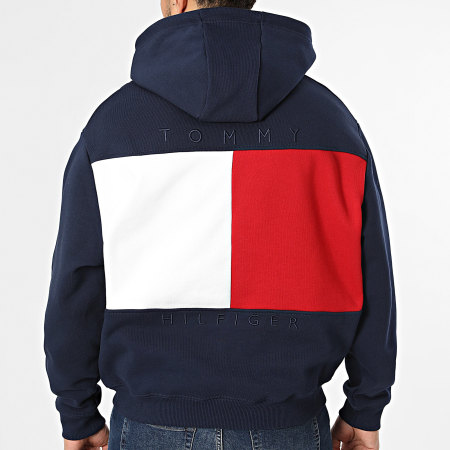 Tommy Hilfiger - Sweat Capuche Flag 2481 Bleu Marine