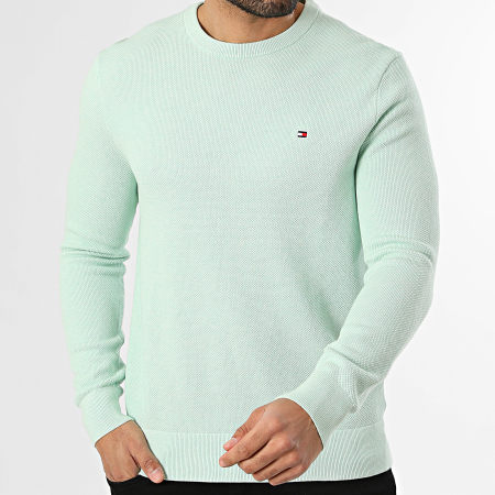 Tommy Hilfiger - Pull Essential Structure 6347 Vert Clair