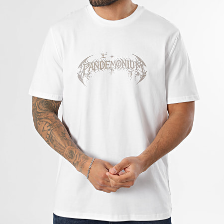 Vald - Tee Shirt Oversize Pandemonium Blanc Beige