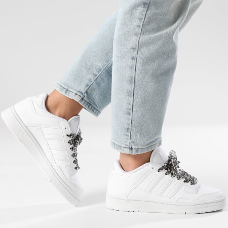 Adidas Performance - Zapatillas Mujer Rapid Court Low J KI8851 Footwear Blanco Dash Gris x SUPERLACED