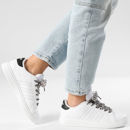 Adidas Sportswear - Baskets Femme Advantage Base 2.0 J IH8123 Cloud White Core Black x SUPERLACED