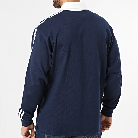 Adidas Originals - Polo Manches Longues A Bandes 3 Stripes KE3574 Bleu Marine