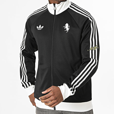 Adidas Originals - Veste Zippée A Bandes Juventus FC KD4452 Noir Blanc