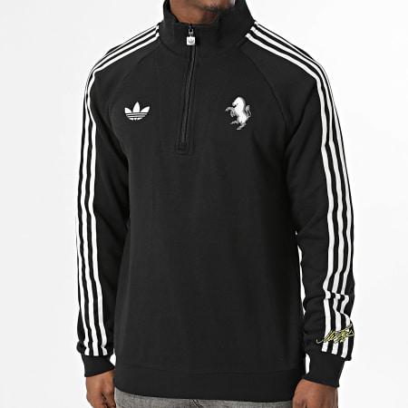 Adidas Originals - Sweat Col Zippé Juventus FC KD4453 Noir