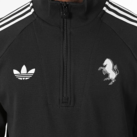 Adidas Originals - Sweat Col Zippé Juventus FC KD4453 Noir