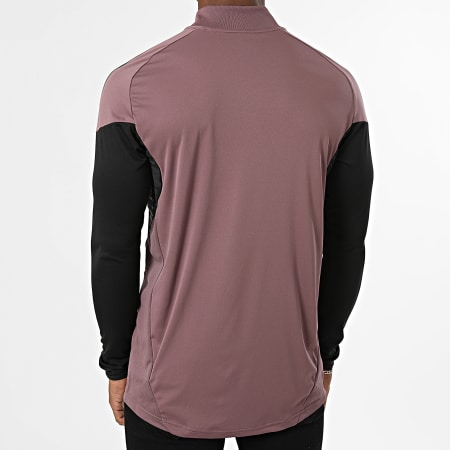 Adidas Sportswear - Tee Shirt Manches Longues Col Zippé Real Madrid JZ9015 Violet Noir