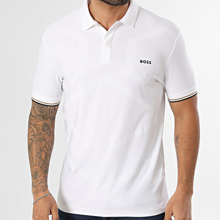 BOSS - Short Sleeve Polo Chip Hexa 50554561 Light Beige - Ryses