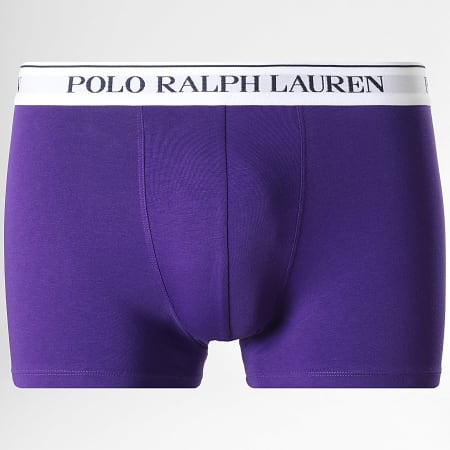 Polo Ralph Lauren - Lot De 3 Boxers Violet Rouge Bleu Marine