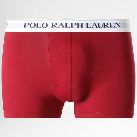 Polo Ralph Lauren - Lot De 3 Boxers Violet Rouge Bleu Marine